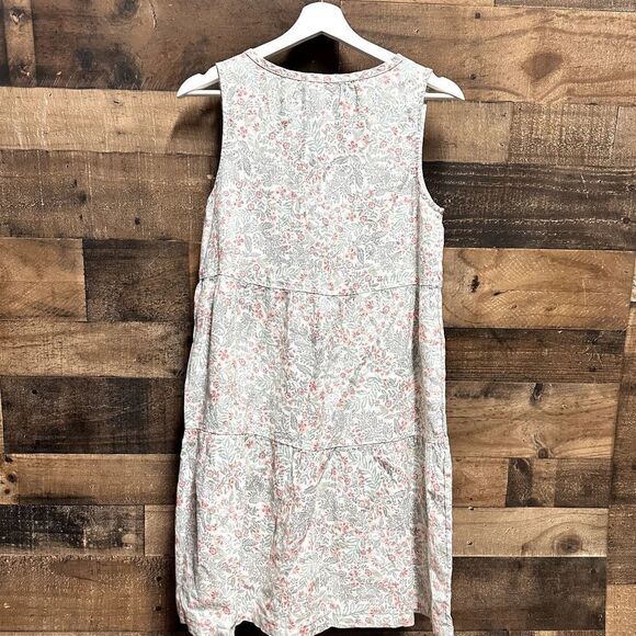 Joie 100% Linen Tiered Floral Mini Dress V-Neck XS flowy - Picture 7 of 7